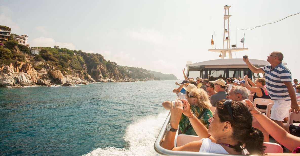 From Barcelona: Costa Brava Day Tour with Boat Trip - Lloret de Mar: promenade views, Sa Caleta, and the Church of St. Roma
