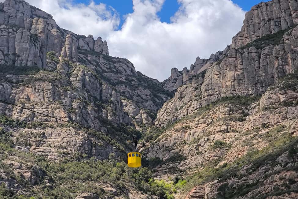 From Barcelona: Montserrat by Train, Cable Car and Cogwheel - Cable Car Up Montserrat: Big Views Without Waiting All Day