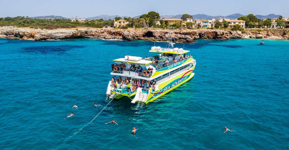 From Cala Millor: East Coast Glass-Bottom Boat Trip - What you’ll see: beaches, coves, caves, and the famous limestone look