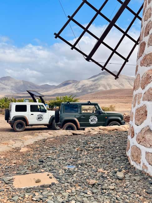 From Corralejo: Fuerteventura Self-Drive 4x4 Jeep Tour - Corralejo to Caleta de Fuste: how the timing actually works