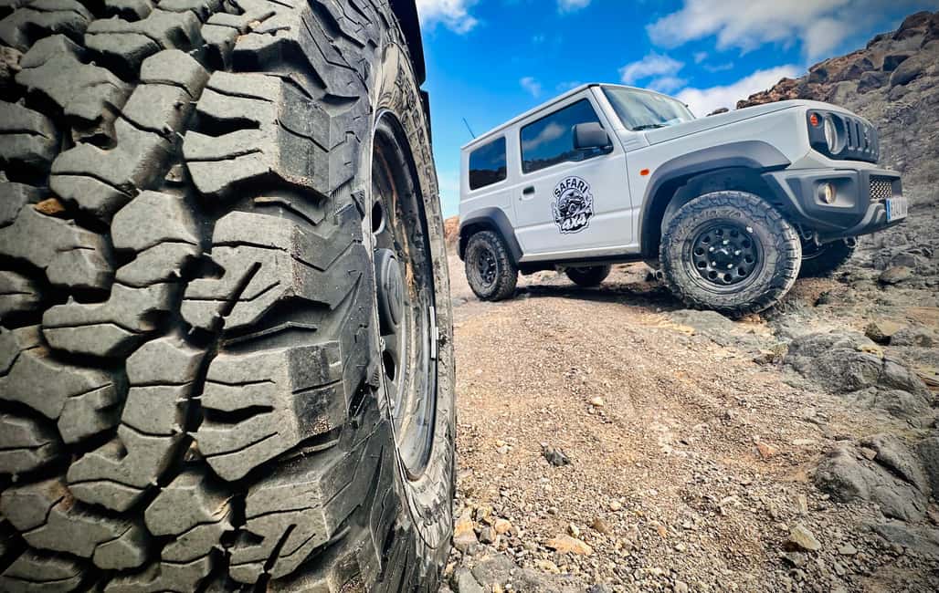 From Corralejo: Fuerteventura Self-Drive 4x4 Jeep Tour - Pozo Negro and the Canarian coffee pause
