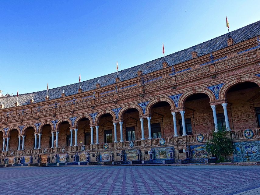 From Costa del Sol: Seville Day Trip - Maria Luisa Park and Plaza de España: where the photos start to make sense