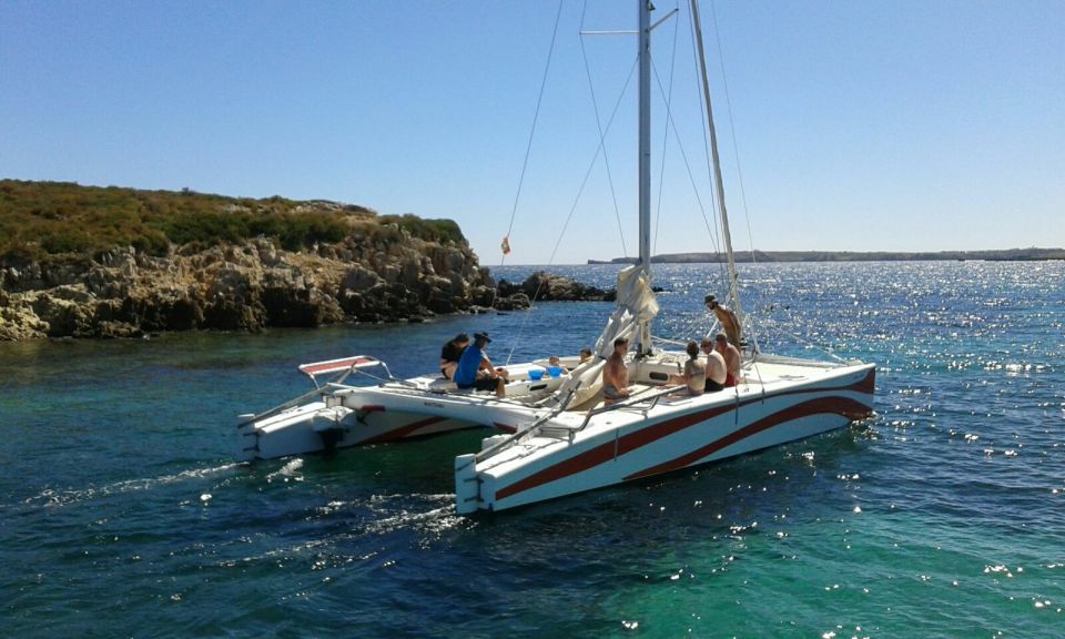 From Fornells: Half-Day Menorca Catamaran Trip w/ Snorkeling - Snorkeling in Calm Mediterranean Water: Gear Included, Read the Fine Print