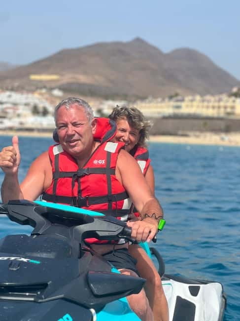 From Morro Jable: Jet Ski Adventure Tour (without license) - On the Water: What Your 30 Minutes Feels Like