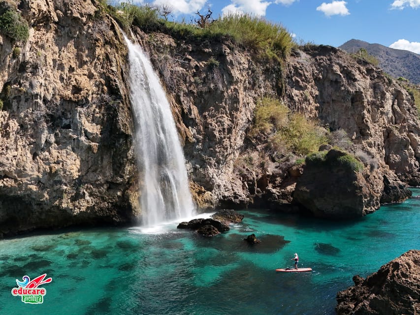 From Nerja: Guided Paddle Surf Cliffs and Maro Waterfall - The GoPro souvenir system: photos and videos without fiddling
