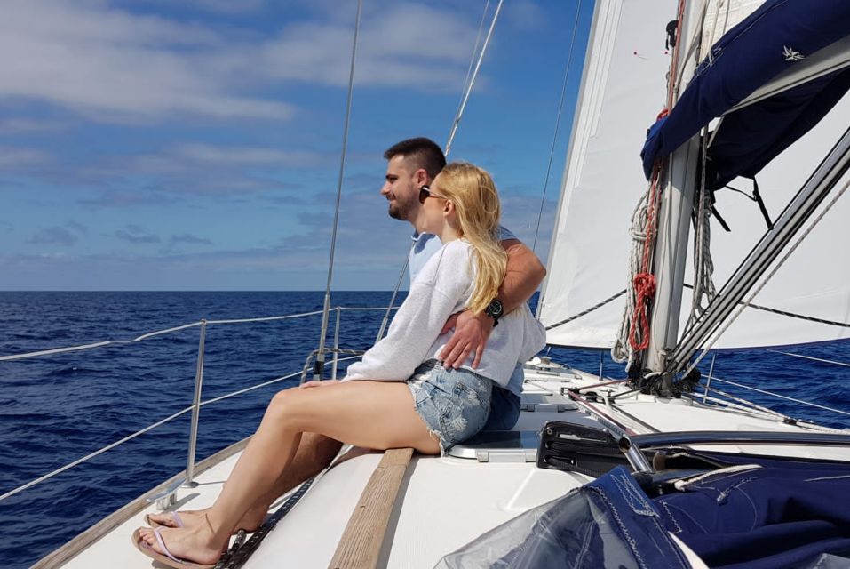 From Puerto de Mogán: Sailboat Trip with Food and Drinks - Full sails, real crew: what it feels like when you can steer