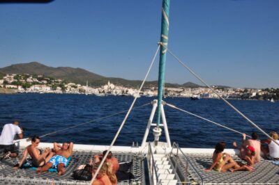 From Roses: Catamaran Cruise Cap Norfeu - Cadaqués - The swim and snorkeling stop at Racó de l’Home