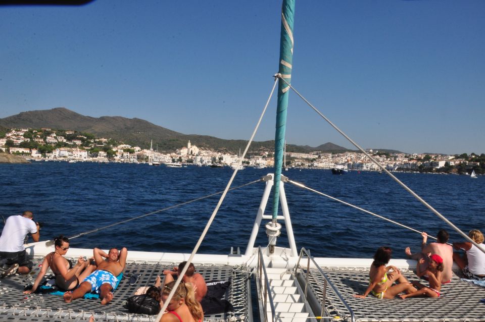 From Roses: Catamaran Cruise Cap Norfeu - Cadaqués - The swim and snorkeling stop at Racó de l’Home
