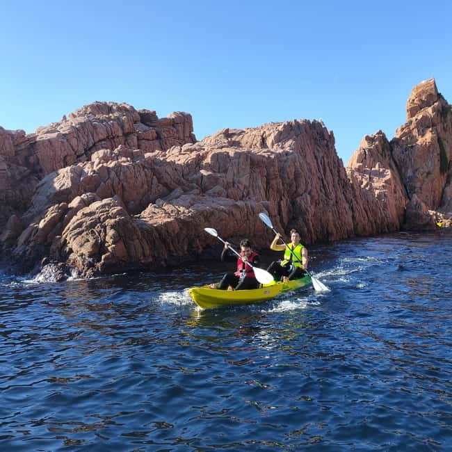 From Sant Feliu de Guíxols: Kayak and Snorkel in Costa Brava - The Main Paddle: 45 Minutes Along Cliffs, Coves, and Islands