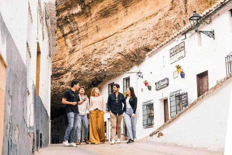 From Sevilla 3 Cities One Day:Córdoba, White Village & Ronda - Setenil de las Bodegas: walking the rock overhang streets