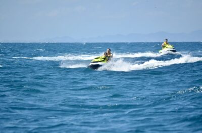 from Torrevieja: Jet ski tour without a license. - The swim stop in Torrevieja’s coves (and what to expect)