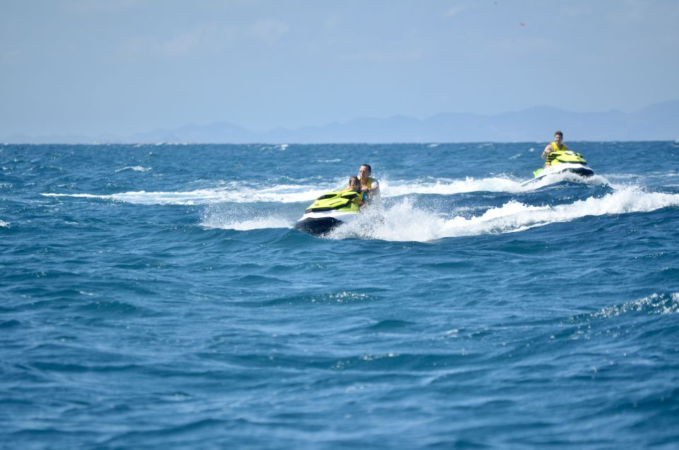 from Torrevieja: Jet ski tour without a license. - The swim stop in Torrevieja’s coves (and what to expect)
