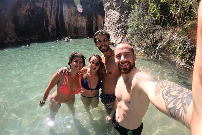 From Valencia: Montanejos Thermal Spring & Girlfriend Waterfall - Salto de la Novia: the Girlfriend Waterfall swim, plus the slippery-rock reality