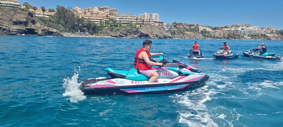 Fuengirola: Jet Ski Rental - What your session actually looks like: tutorial, photo stop, guided coast