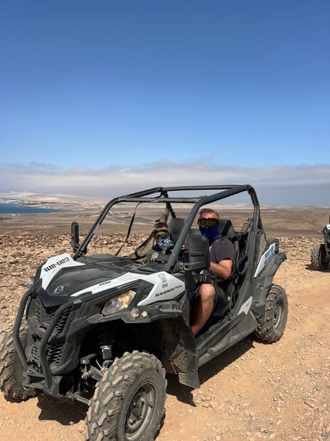 Fuerteventura: 4x4 buggy Can Am adventure east to west - The Costa Calma viewpoint stop: where the route starts paying off