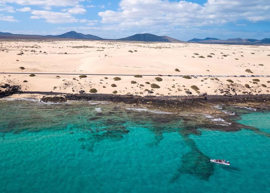 Fuerteventura: Lobos Island Round-Trip Speedboat Ticket - Snorkeling the marine biosphere: quick access, but pack smarter