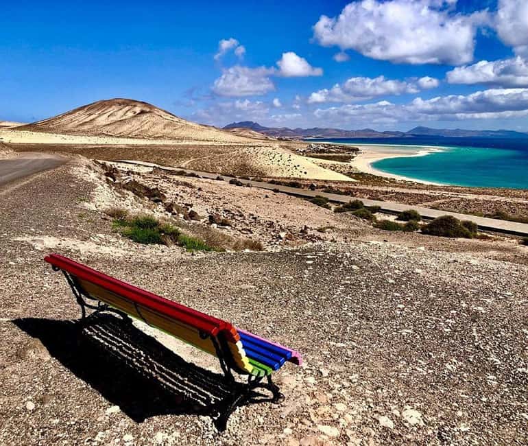 Fuerteventura:Sotavento,La Pared,Morro Jable groups 8 person - La Pared cliffs and the Star Wars filming area