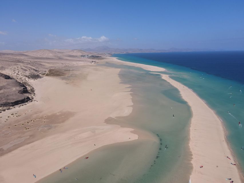 Fuerteventura:Sotavento,La Pared,Morro Jable groups 8 person - Sotavento Beach: the turquoise lagoon swim and the wind-sports vibe