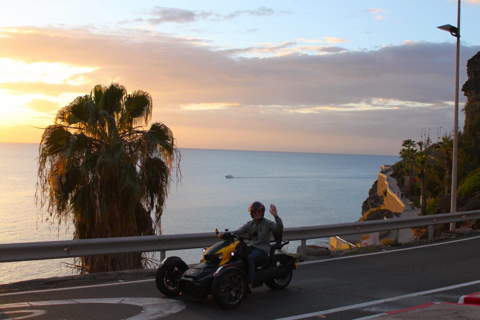 Gran Canaria: Can-Am Ryker 3-Wheel Motorcycle / Buggy / Quad - Mountain morning: Maspalomas to Fataga and back (best for views and twists)