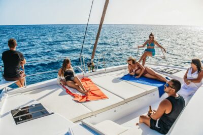 Gran Canaria: Catamaran Day Trip with Food and Drinks - The first swim and snorkeling stop near Mogán: gear time with great photo opportunities