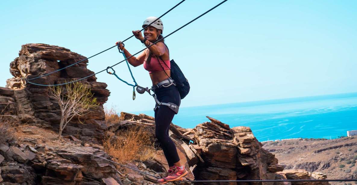 Gran Canaria: Guided Via Ferrata Excursion - Meeting point near Bahía Feliz: arrive like you mean it