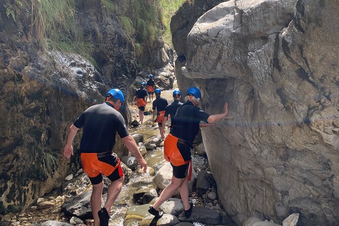 Guided Canyoning Adventure Near Marbella (Benahavís River Walk) - Canyon of the Angosturas: Jumps, Slides, Caves, and the Optional 6m Rappel