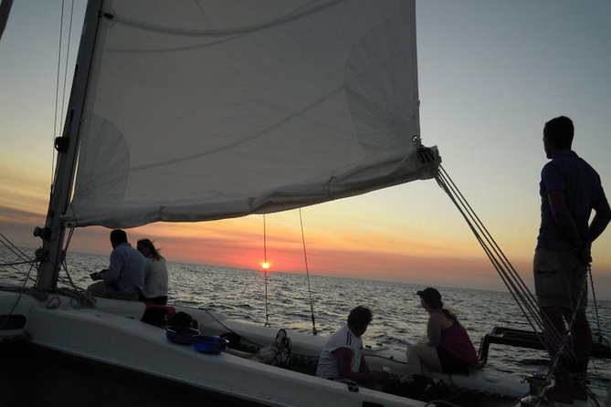 Half-Day Catamaran Trip in Menorca - Cruise sights near Fornells: tower and castell views from the bay