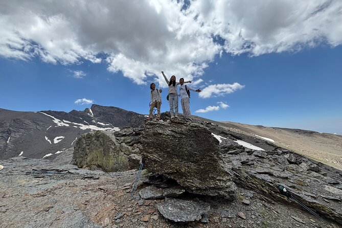 Hiking experience in the High Sierra Nevada National Park - Tajos del Campanario: The Summit Area Views of Muhacén, Veleta, and Alcazaba