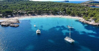 Ibiza: Beach and Cave Snorkeling Tour by Boat - From San Antonio Port: the meeting point and what to expect on board