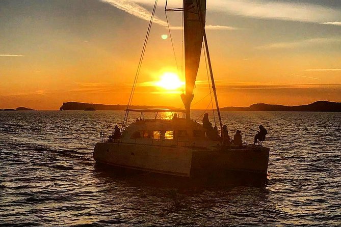 Ibiza Beach Hopping by Catamaran - Captains set the tone: Carlos, Patricia, Ale, Teo, and Diego