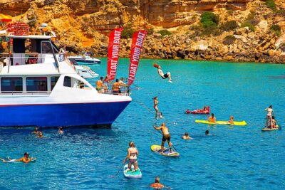 Ibiza Beach Hopping Cruise with Paddleboards, Drinks and Food 6h - Cala Comte and Cala Bassa: two coves worth building your day around