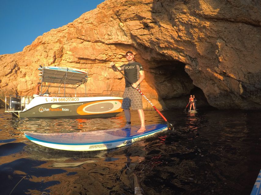 Ibiza: SUP & Snorkel Boat Tour with Caves, Drinks & Photos - A 3-hour SUP and Snorkel circuit on Ibiza’s west coast