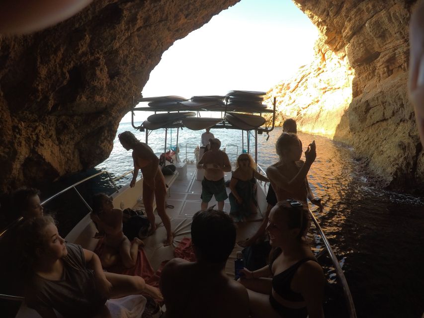Ibiza: SUP & Snorkel Boat Tour with Caves, Drinks & Photos - Snorkeling in clear water: gear, guidance, and timing