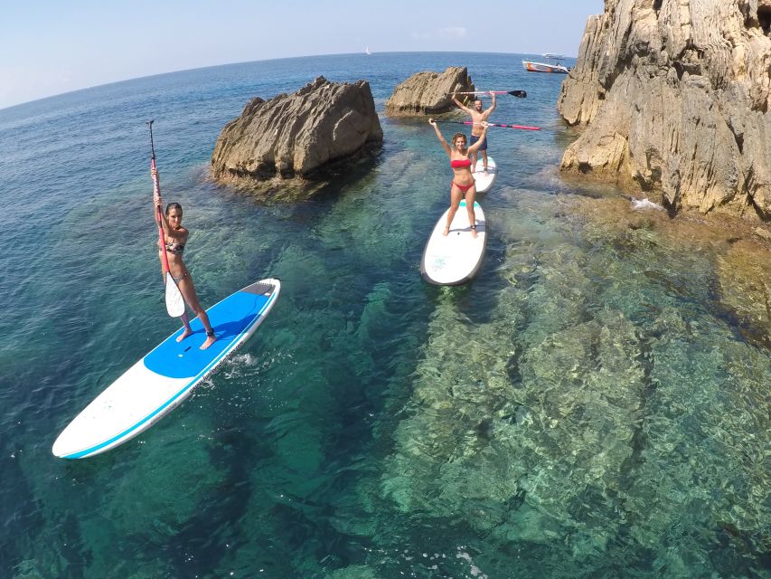 Ibiza: SUP & Snorkel Boat Tour with Caves, Drinks & Photos - Meeting at Club Náutico San Antonio or Es Nautic Restaurante