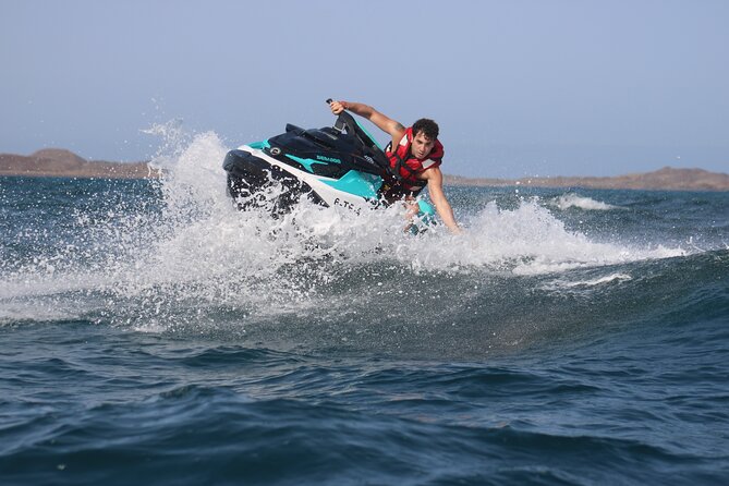 Jet Ski Activity to Lobos Island from Corralejo - Cruising the Open Sea: The Thrill, With Real Guidance
