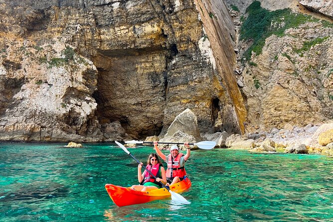 Kayak Paradise: Cala Portixol Snorkel, Cave & Cliff Jumping Tour - Cap Negre Headland: Panoramic Views From a 100-Meter Rock