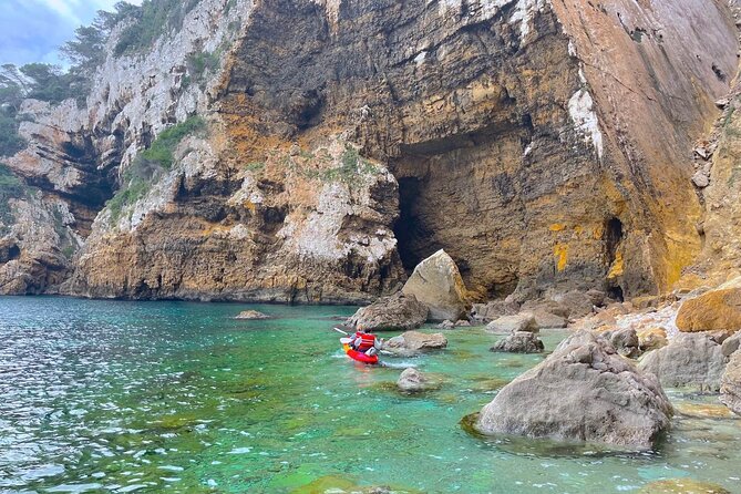Kayak Paradise: Cala Portixol Snorkel, Cave & Cliff Jumping Tour - Price and Value: About $60.49 for a 2.5-Hour Water Adventure