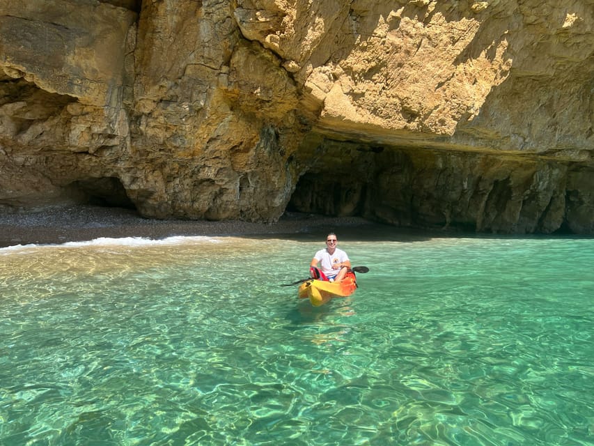 kayak route in granadella javea cave llop marí,cala en caló - Cueva del Llop Marí: cave snorkeling that actually feels special
