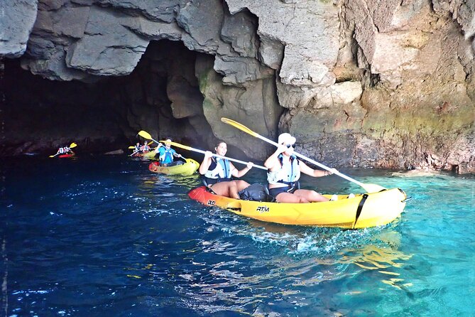 Kayak & Snorkeling Tour in Caves in Mogan - Disembarking on a Quiet Beach: Rest, Snorkel, and Mess Around