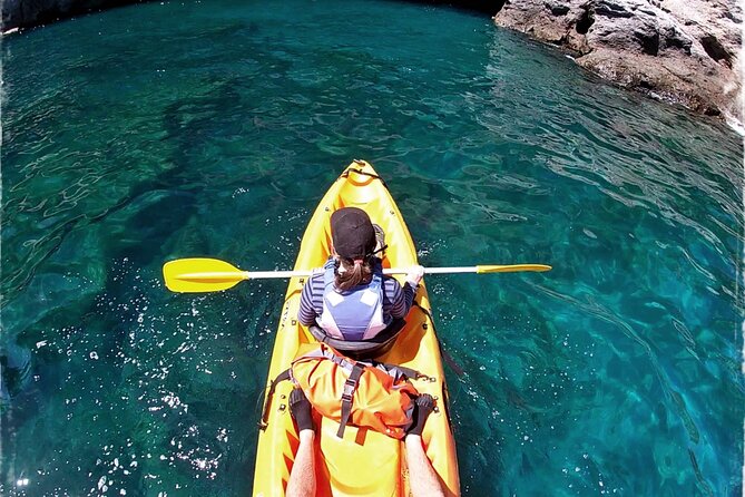 Kayaking Adventure Route with Snorkeling in Mogan Caves - Snorkeling stop: how to get the fish variety