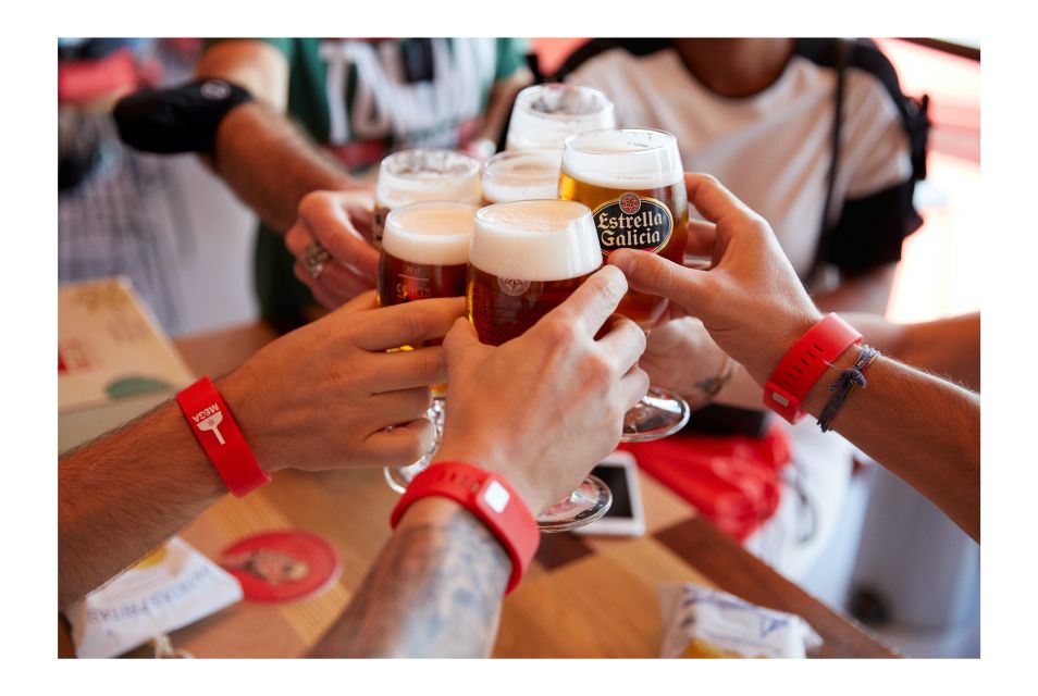 La Coruña: Guided Tour at MEGA - Mundo Estrella Galicia - The tasting flight: five styles in 12 cl pours