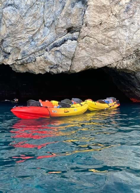 La Herradura: Kayak & Snorkel Tour Maro-Cerro Gordo Reserve - Kayaking the coast: beginner-friendly with real technique help