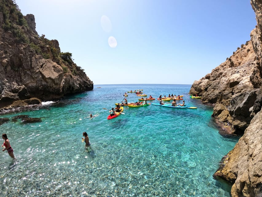 La Herradura: Maro Cliffs Kayak and Snorkeling Tour - Paddle time and the photo stop near P6JH+F7