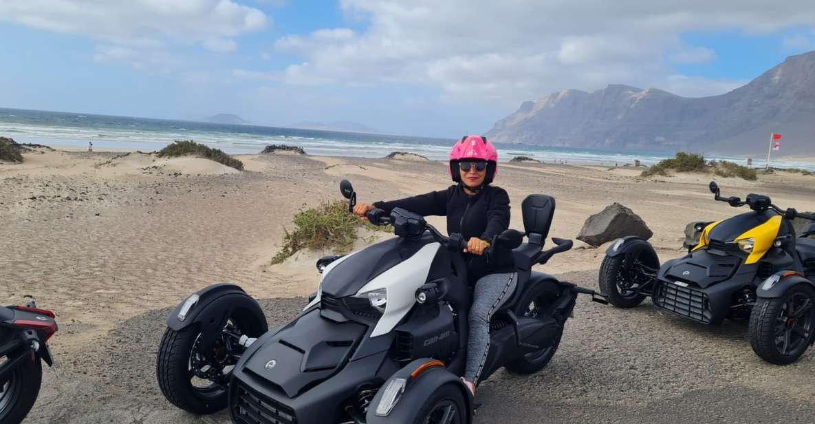 Lanzarote: Guided Tour on a Ryker - North Lanzarote Route: Famara → Mirador de Haria → Mirador del Río → Caletón Blanco