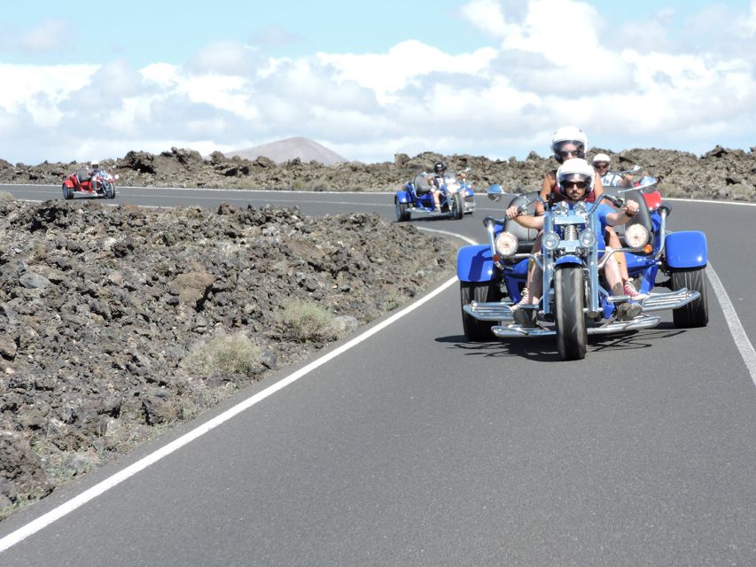 Lanzarote: three wheeler trike tour for three people - Price and logistics: $177 for up to 3 can be great value