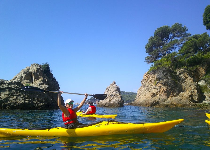 Lloret de Mar: 3-Hour Kayak and Snorkel Tour on Costa Brava - Kayaking the Costa Brava route: rocks, pines, and narrow channels