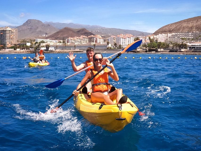 Los Cristianos: Kayaking and Snorkeling with Marine Wildlife - The Return Paddle With Mount Teide in View