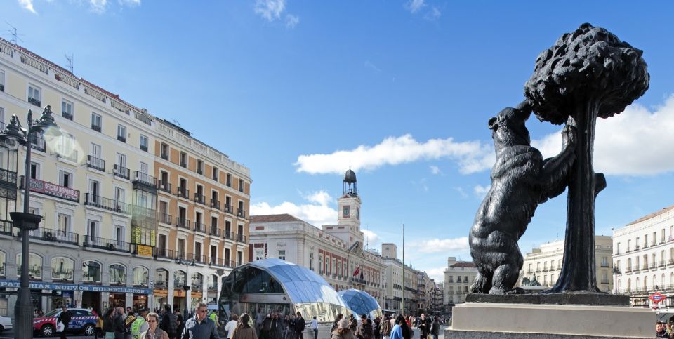 Madrid: 1.5-Hour City Highlights Guided Walking Tour - Puerta del Sol and Plaza Mayor: Madrid’s public heart in guided form