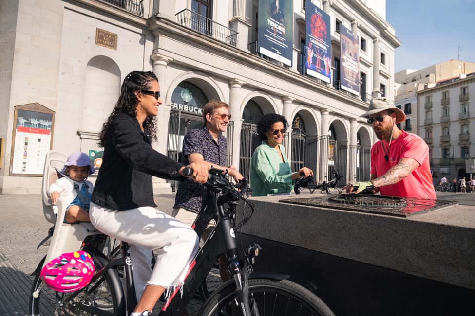 Madrid: 3 h. Guided Highlights Bike Tour with Optional Tapas - Plaza de Oriente through Almudena Cathedral: royal Madrid without the long waits