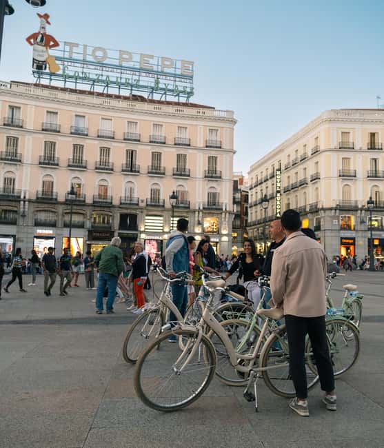 Madrid at Night: Vintage Bike Tour of City Highlights - Sol to Plaza de España: Central Stops That Teach You the Map